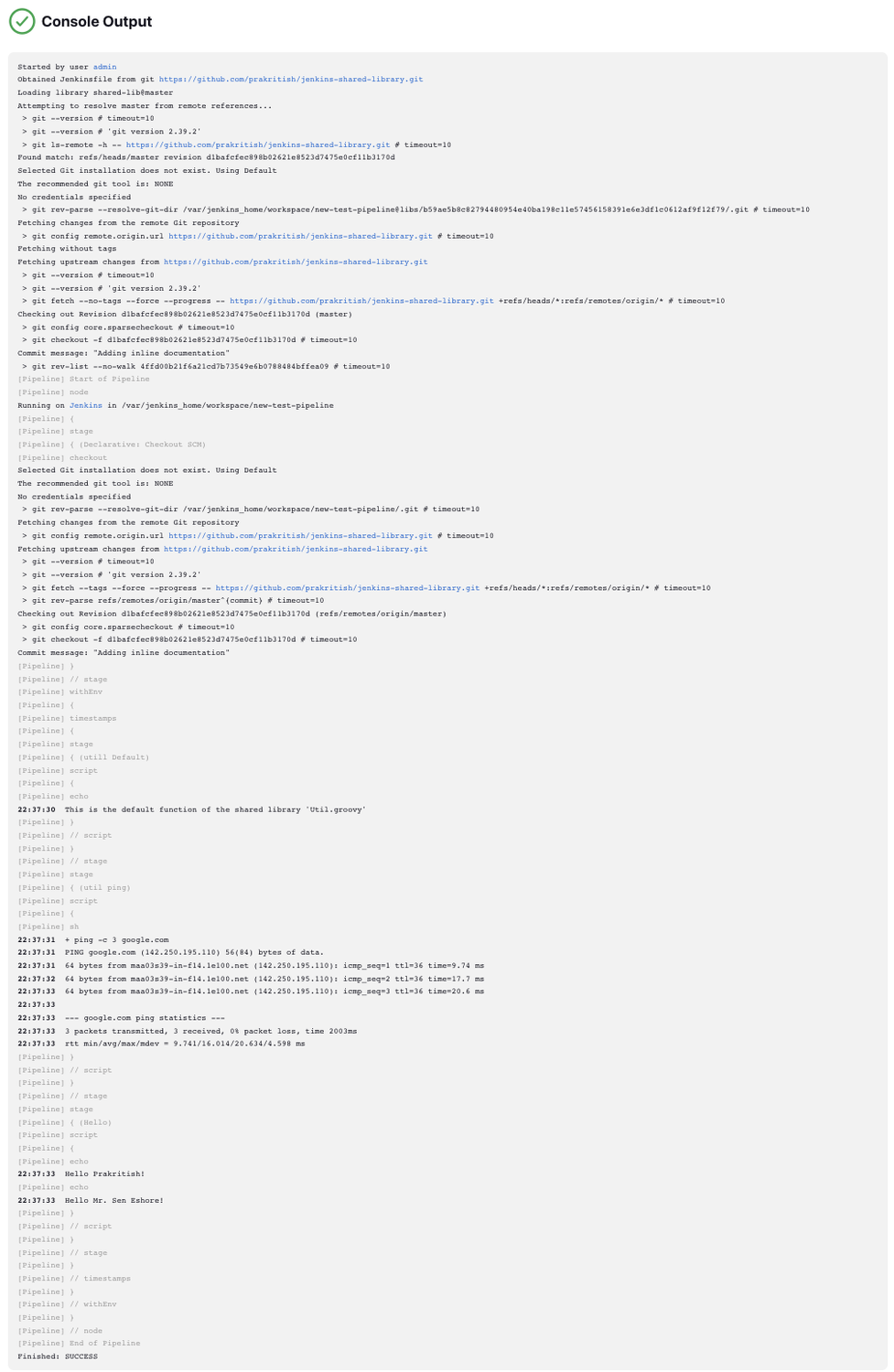 Console Log