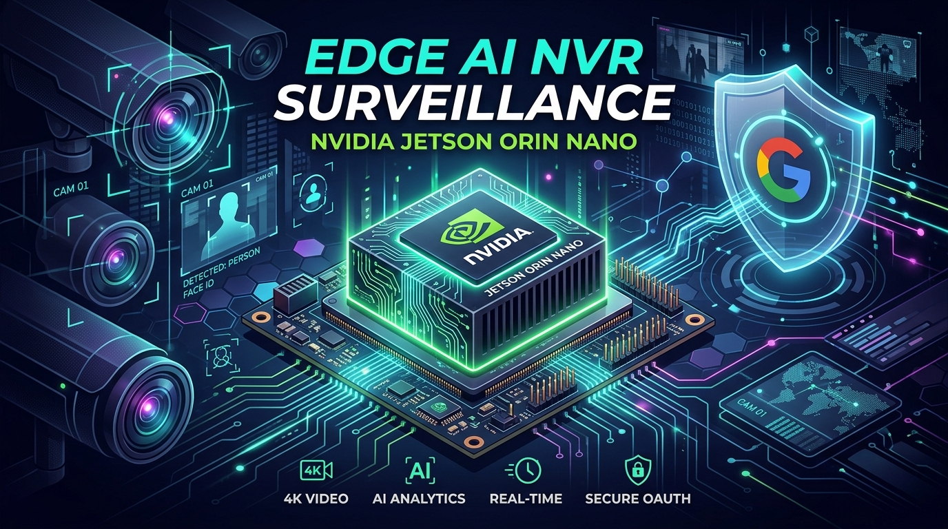 Edge AI NVR Surveillance with NVIDIA Jetson Orin Nano and Google Authentication